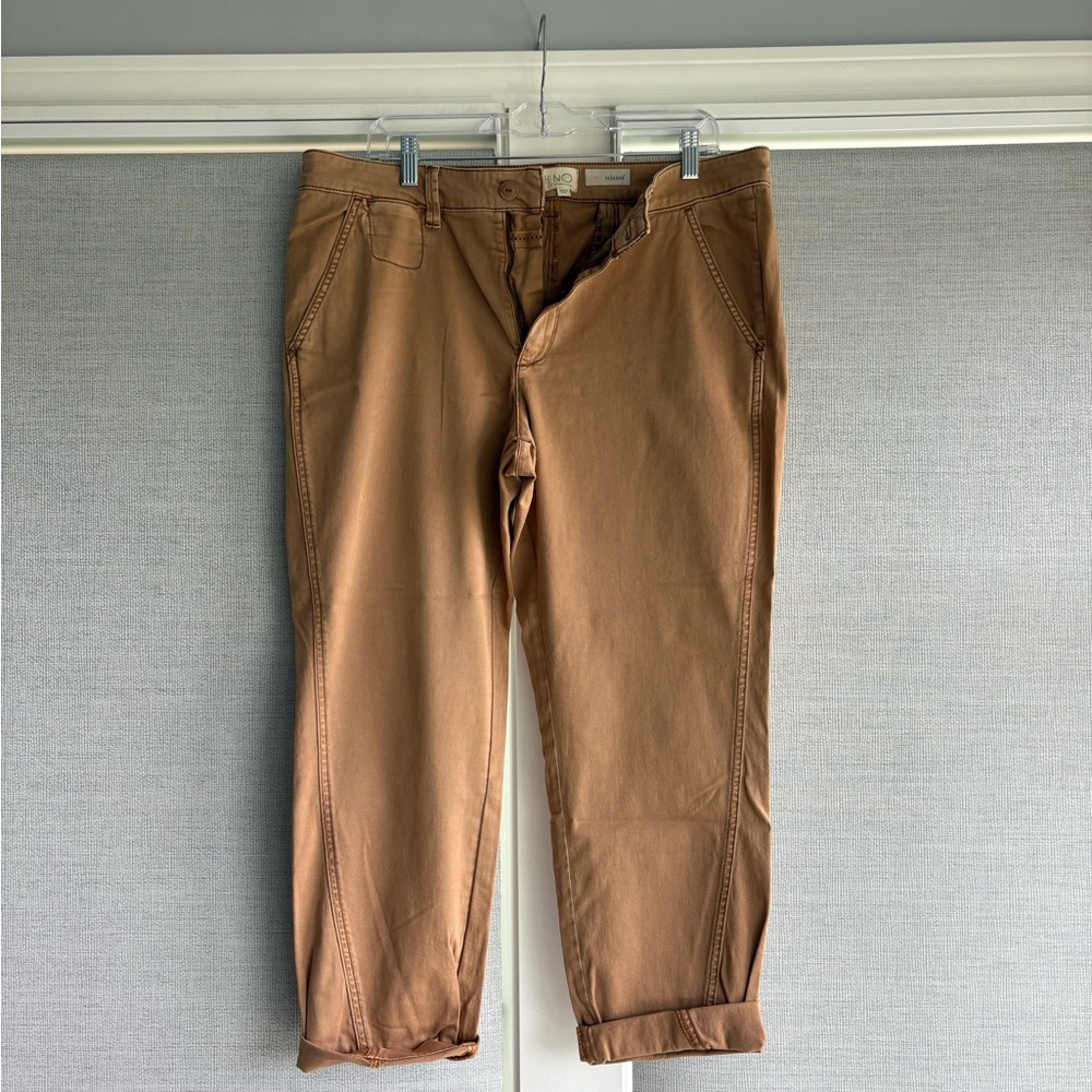 Tan Relaxed Fit Pants by Anthropologie